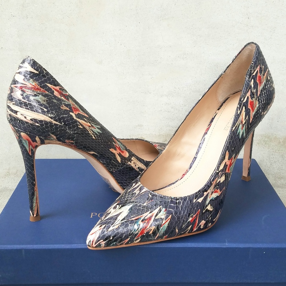 Gorgeous Pour La Victoire Abstract Print Heels - Picture 3 of 8